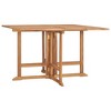 vidaXL Outdoor Dining Set Natural Teak Solid Teak Wood Medium Foldable - 4 of 4