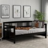 PAGED Twin Daybed Modern Wooden Bed Frame Simple Sofa Bed with 3 Storage Drawers and Trundle for Bedroom, Living - 2 of 4