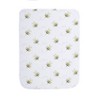 Everyday Kids 12 Pack Baby Burp Cloths – Soft, Absorbent Cotton Flannel in Gray, Yellow, Orange with Bee and Hive Prints and Solids - 3 of 4