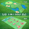 TITQWOP Golf Chipping Game Set with Club&20 Balls – Double-Sided Practice Mat for Indoor/Outdoor Training,Portable Short Game Aid for Backyard,Parties - 2 of 4