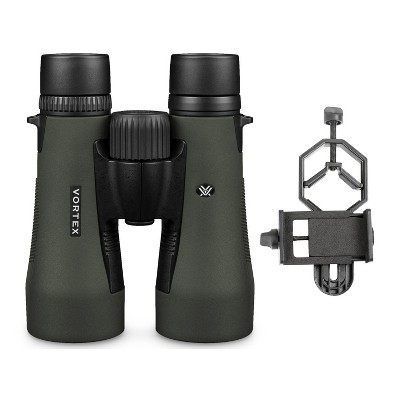Vortex Diamondback 10x50 Binoculars with Smartphone Adapter Bundle