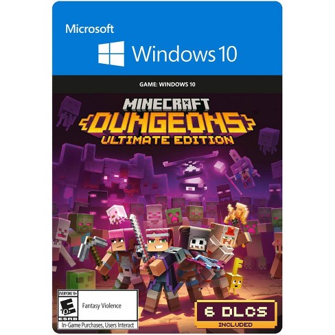 Minecraft Dungeons Ultimate Edition Windows 10 Digital Target