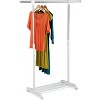 Honey-Can-Do Chrome Garment Rack White: Steel Frame, 30 lb Capacity, Closet & Clothing Storage, Anti-Tip Anchoring - 2 of 4