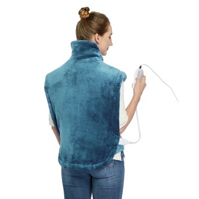 33"x22" Heating Pad for Back Pain Relief, Electric Weighted Full Body Heat Pad, Fast Heating