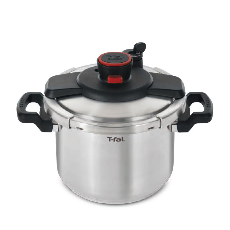 T-fal 6.3qt Pressure Cooker, Clipso Stainless Steel Cookware, 1 of 11