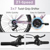 VASIP "24" Mountain Bike for Teens/Students: 21-Speed, Front Suspension, V-Brakes & Twist Shifter - Perfect Commuter & School Bike - 3 of 4