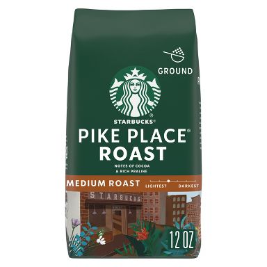 Starbucks Pike Place Roast Medium Ground Coffee - 12oz