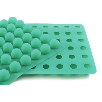 O'Creme Silicone Truffle Mold, Round, 35 Cavities
