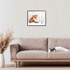 Stupell Industries Meeting of Fox And Sparrow Framed Giclee Art, Black, 14" x 11" - 3 of 4
