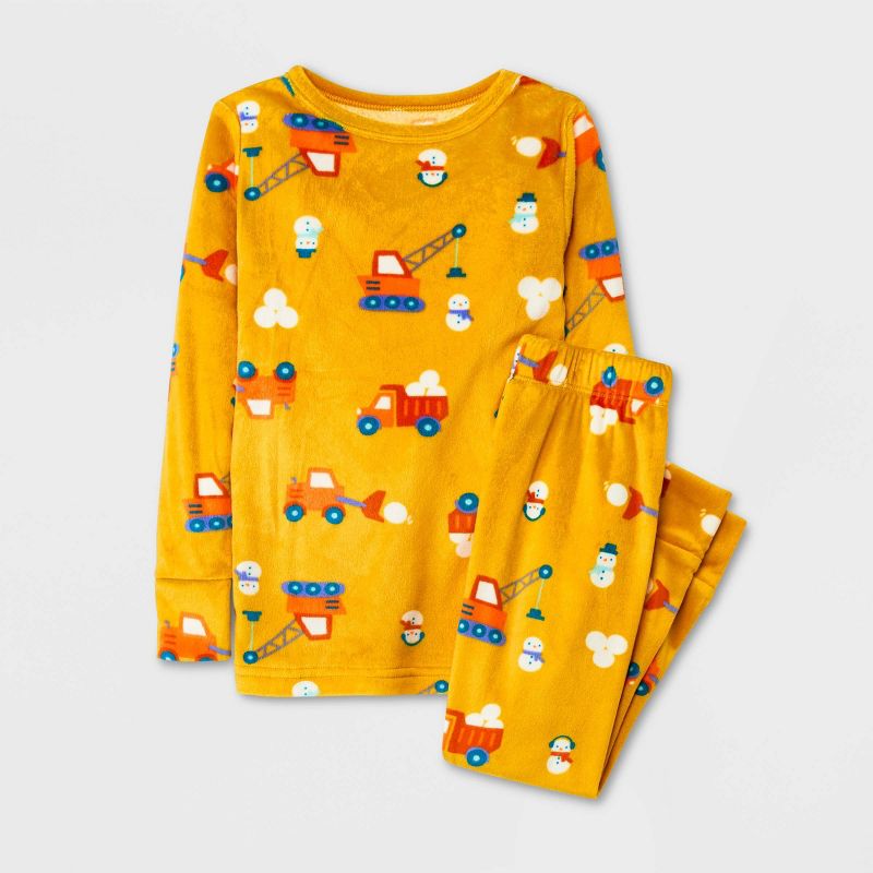 Toddler 2pc Snuggly Soft Pajama Set - Cat & Jack™, 1 of 11