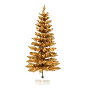 Vickerman Gold Fir Artificial Christmas Tree PreLit - 1 of 3