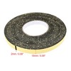 Unique Bargains Weather Stripping Tape Foam Insulation Single Side Adhesive 33ft x 3/5" x 2/25" Black 1PC - image 4 of 4