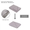 Duvet Cover- For Weighted 10lb Throw Blankets-Soft 100% Cotton, Zipper Closure & Removable 10 Tie Points - 41.5”x60.5” by Lavish Home (Gray) - 3 of 4