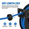 Auto Rewind Air Compressor Hose Reel 25FT 3/8" 300PSI | Commercial-Grade Dual Wall Mount Brackets + Tangles-Free Hybrids Hose - 3 of 4