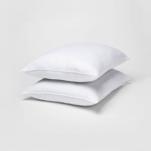 Standard Queen 2pk Rolled Bed Pillow White Room Essentials Target