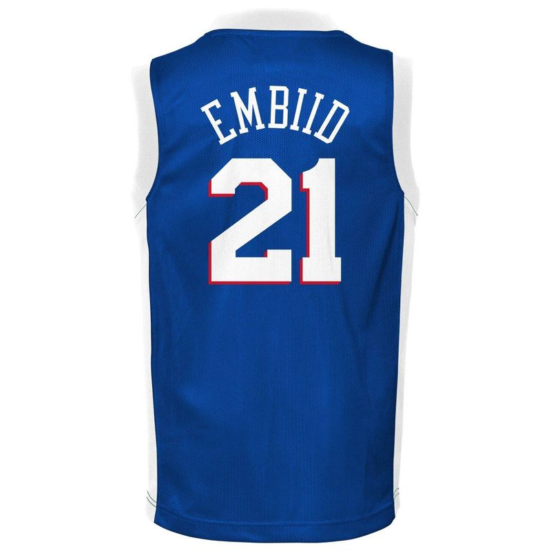 NBA Philadelphia 76ers Toddler Embiid Jersey, 3 of 4