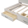PAGED Twin Size Daybed Modern Wooden Bed Frame with 3 Drawers, Cork Board and Storage Shelf for Bedroom - 4 of 4