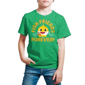 Boys' - Baby Shark - Fish Friends Forever Short Sleeve Graphic T-Shirt - 1 of 4