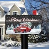 Merry Christmas Pickup Magnetic Mailbox Cover Wreath Standard Briarwood Lane - 2 of 3