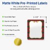 Avery Labels, 4" x 3-1/3", Gold-Red-Green Plaid, Glossy, 40ct - 2 of 4