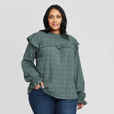 target women's plus size blouses