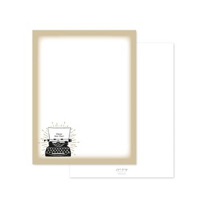 Paper Frenzy Happy New Year Typewriter Holiday Letterhead Paper Pack of 75 - 1 of 1