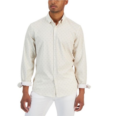 Alfani Mens Alphatech Performance Button Up Shirt