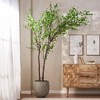 XINGHANZHENXUAN Artificial Disc Leaf Tree, Pre-Potted Faux Plant with Flexible Branches, Low-Maintenance Greenery for Home & Office - 4 of 4