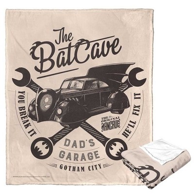 DC Comics Batman The Dad Cave Silk Touch Throw Blanket