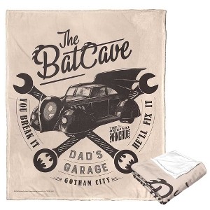 DC Comics Batman The Dad Cave Silk Touch Throw Blanket - 1 of 4