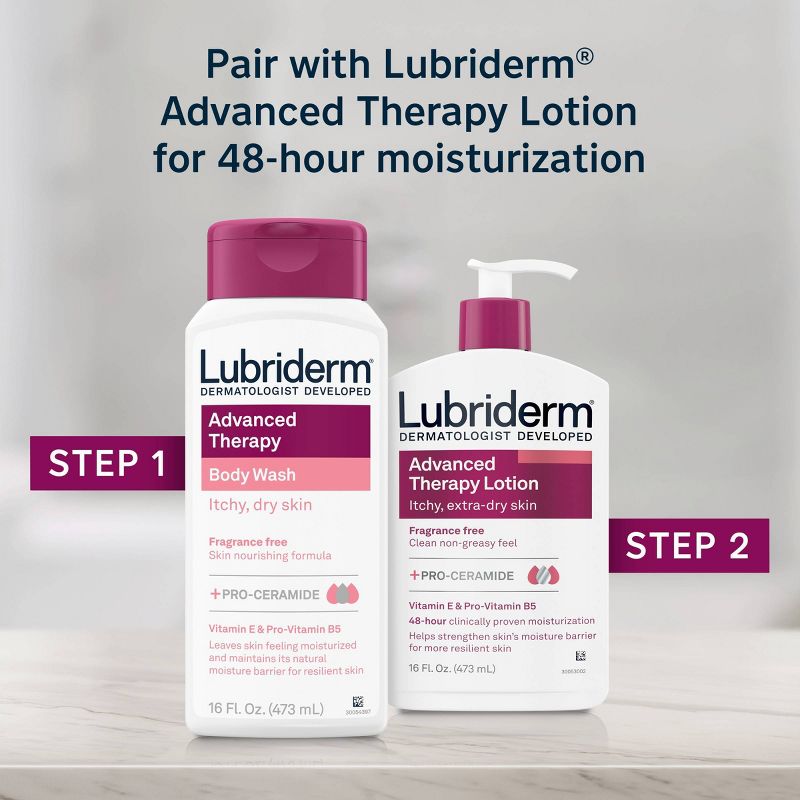 Lubriderm Advanced Therapy Body Wash - 16 fl oz, 5 of 11