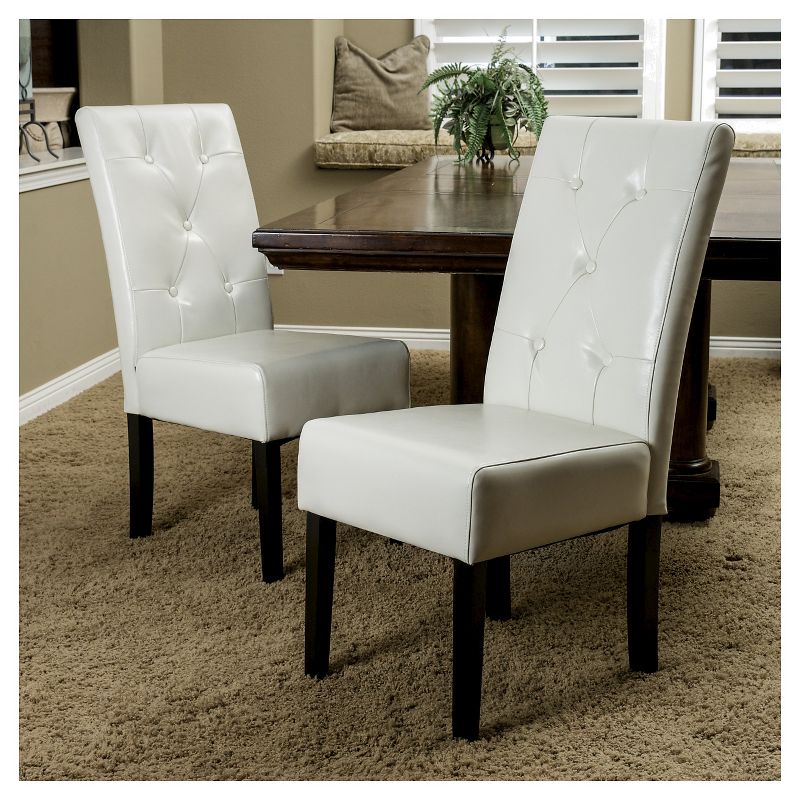 Set of 2 Taylor Dining Chairs Ivory - Christopher Knight Home, 5 of 6