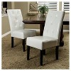 Set of 2 Taylor Dining Chairs Ivory - Christopher Knight Home - image 4 of 4