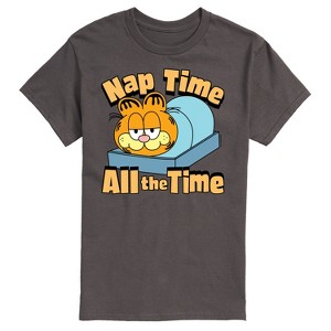 Men's - Garfield - Nap Time All The Time Short Sleeve Graphic T-Shirt - 1 of 4