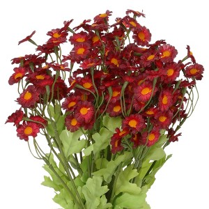 REGALWOVEN Silk Plastic Wedding Home Decoration Artificial Flowers 20.8" 6 Pcs - 1 of 4