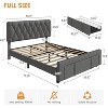 Velvet Upholstered Bed Frame with Storage Drawers, Platform Design with Solid Wooden Slats Support, No Box Spring Required. - 2 of 4