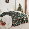 Lomsoe Cozy Printed Blanket Blanket, Flannel Throw Size for Home Decoration, Ultra Soft Throw, Christmas Light. - 4 of 4