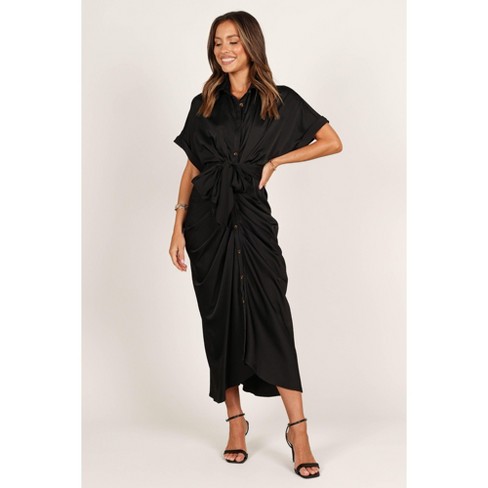 Black wrap shop dress target