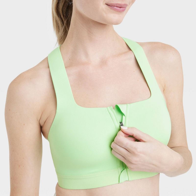 Women's Sculpt High Support Zip-Front Sports Bra - All In Motion™, 6 of 7