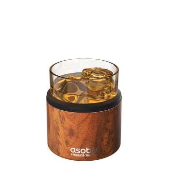 Asobu On The Rocks 10.5oz Stainless Steel And Glass Insulated Whiskey  Sleeve With Whiskey Glass Silver : Target