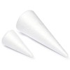 Bright Creations 18 Pack White Craft Foam Cones for Art and Crafts Supplies, 2 Sizes - image 4 of 4