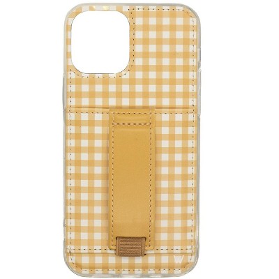Walli Cases Picnic Plaid Phone Case with Wallet and Finger Strap