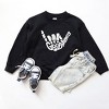 The Juniper Shop Good Vibes Skeleton Youth Graphic Sweatshirt - 2 of 2