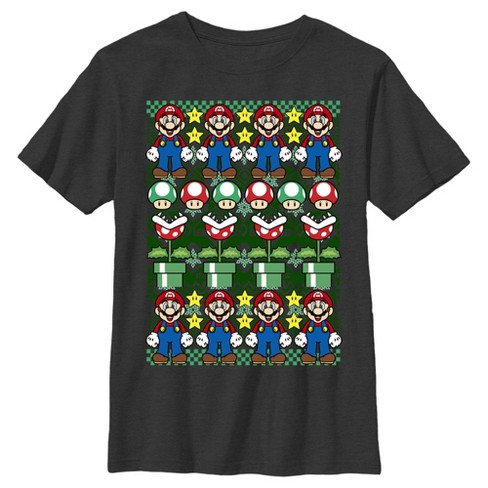 Men's Nintendo Ugly Christmas Mario T-Shirt - image 1 of 4