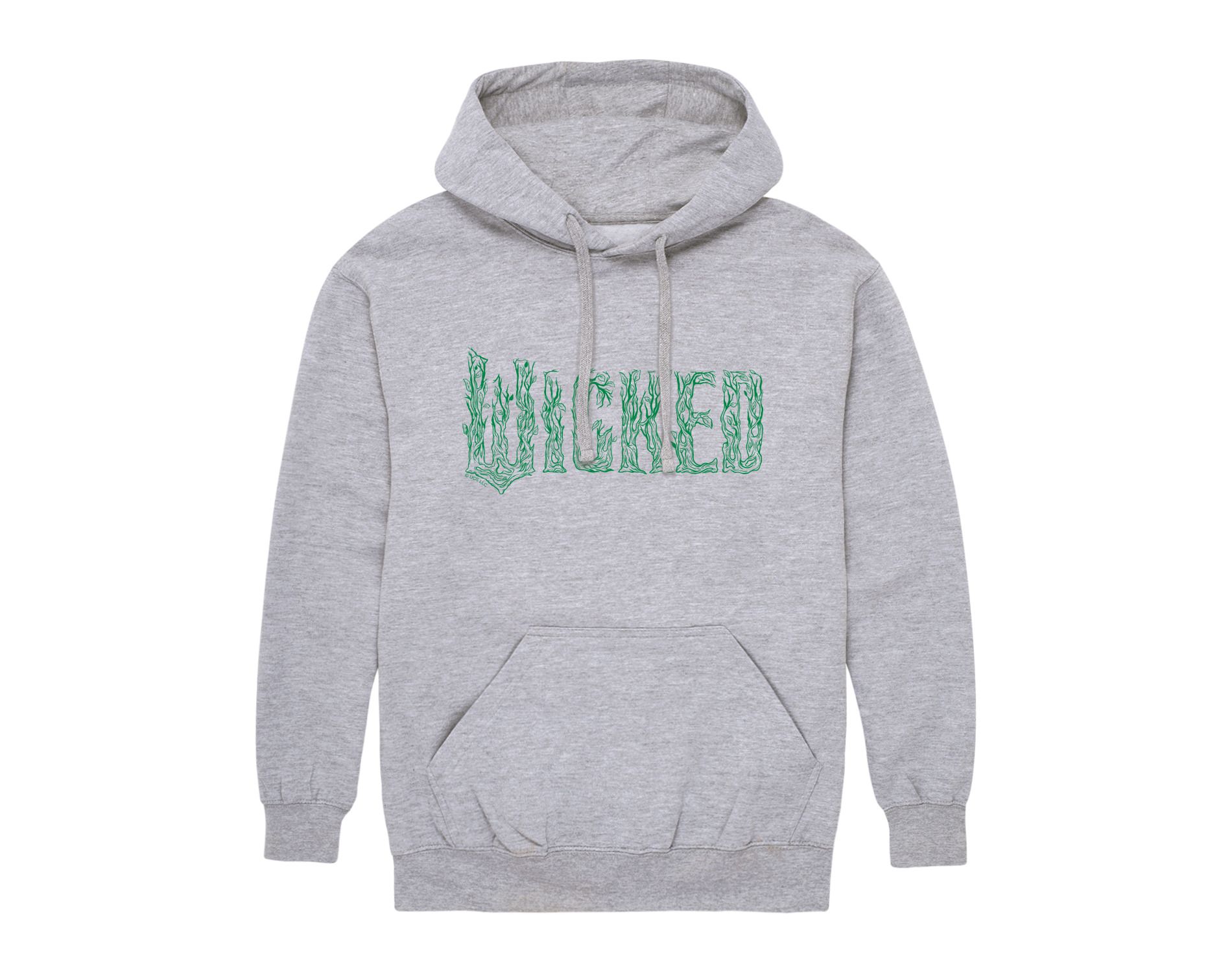 Men's - Wicked - Twisted Tree Branch Logo -Mens Long Sleeve Fleece Pullover Hoodie Graphic Fleece Pullover Hoodie