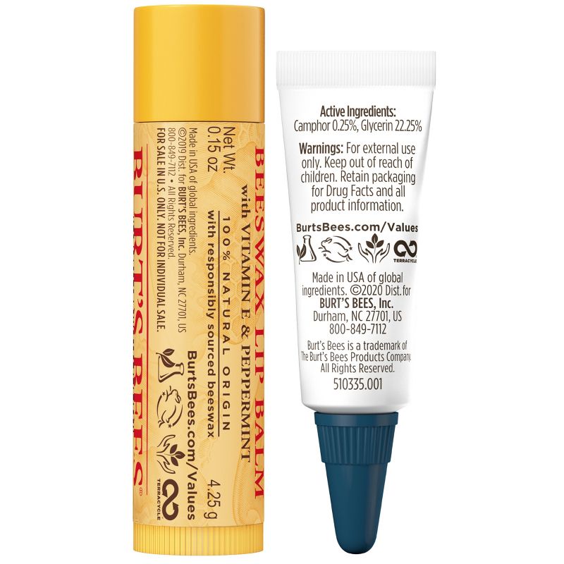 Burt&#39;s Bees Cold Sore Treatment + Beeswax Lip Balm Value Pack - 2pk/0.85oz, 5 of 8
