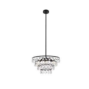 Elegant Lighting Ella 6 - Light Pendant in  Black - 1 of 4
