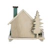 Ganz 4.75 In Ski Chalet House Led Battery Operated Picket Fence Village Buildings - 2 of 3