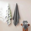 6 - Piece Cotton Towel Set - Gray, Absorbent Soft Towels (27"x54") Hand Towels (16"x28") Washcloths (13"x13") - 4 of 4
