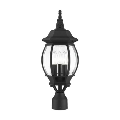 Livex Lighting Frontenac 3 - Light Post Light in  Textured Black